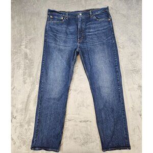 Levi's 505 Jeans Men's 42x31* Blue‎ Denim Stretch Straight Leg Medium Wash